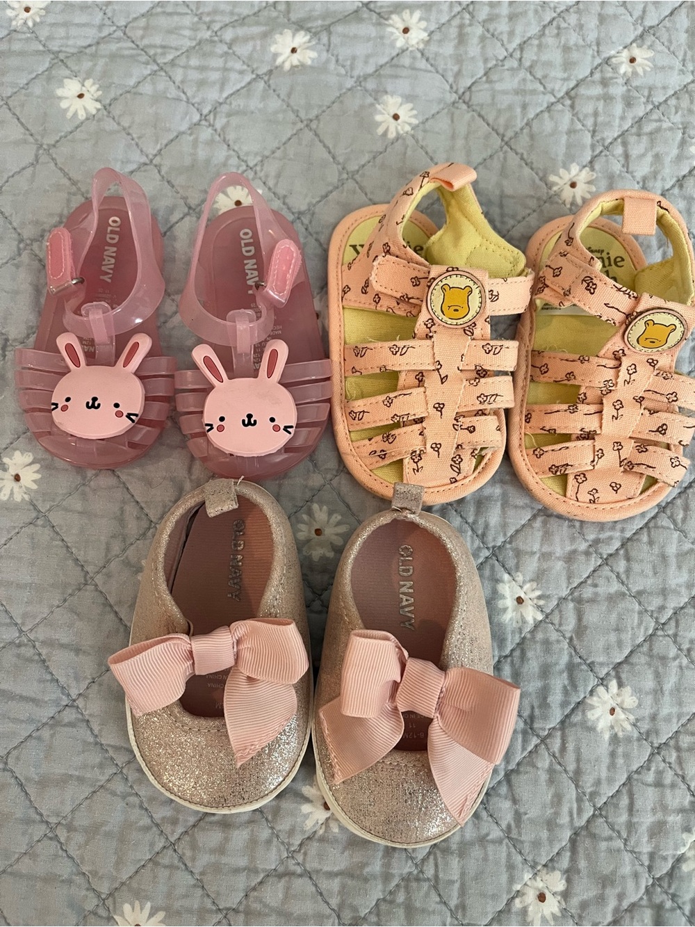 Bundle of 12M baby girl shoes